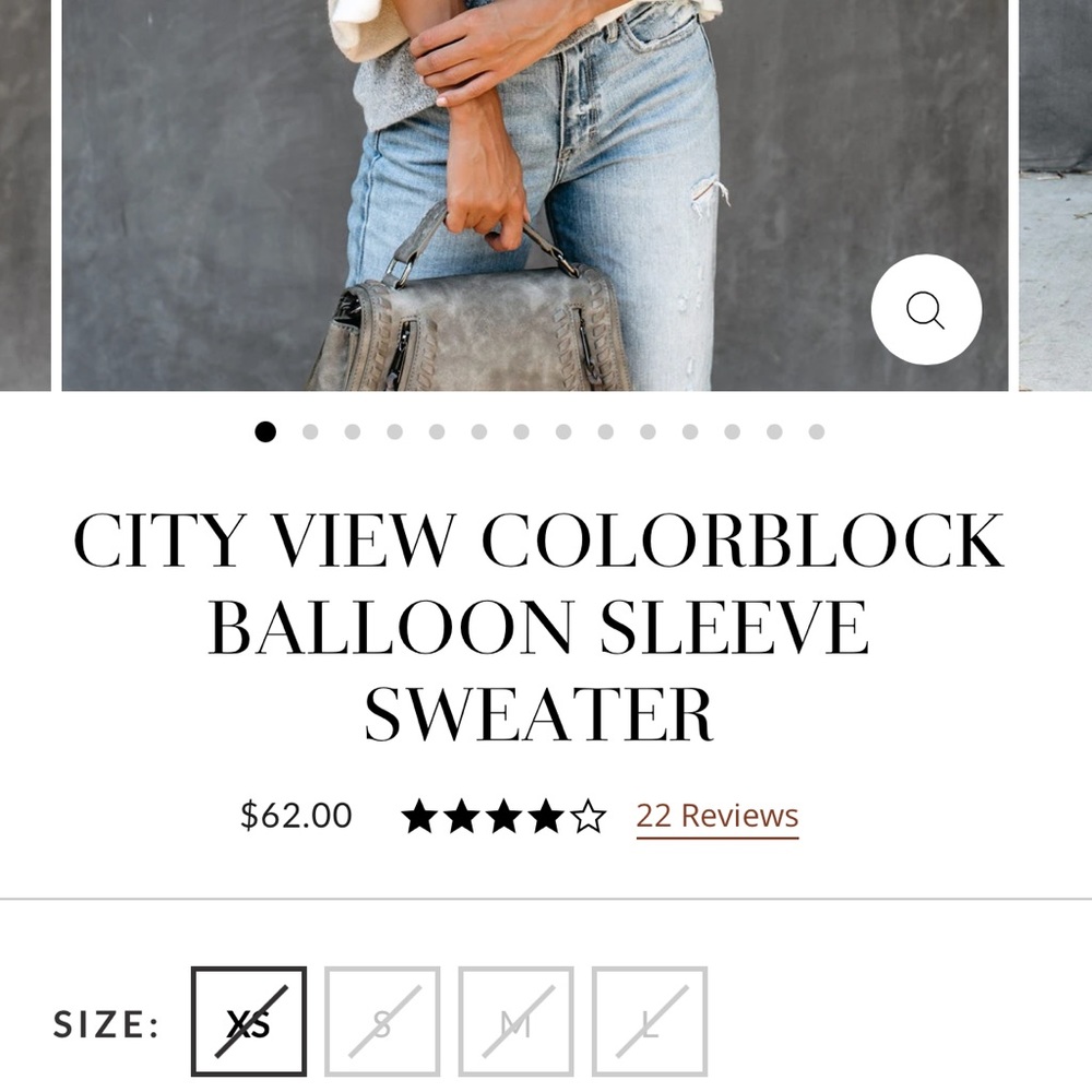 Color block oversized sweater - Picture 3 of 8
